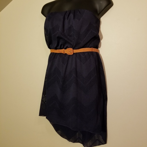 Unity Triangle crochet high low mini dress - Picture 2 of 6